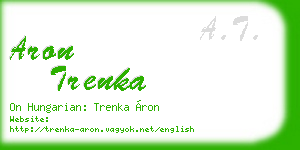aron trenka business card